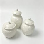 Trio Vase en céramique lila