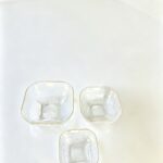 Trio de bol en verre carré / Nervina