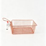 Panier à frites grand modèle rose gold