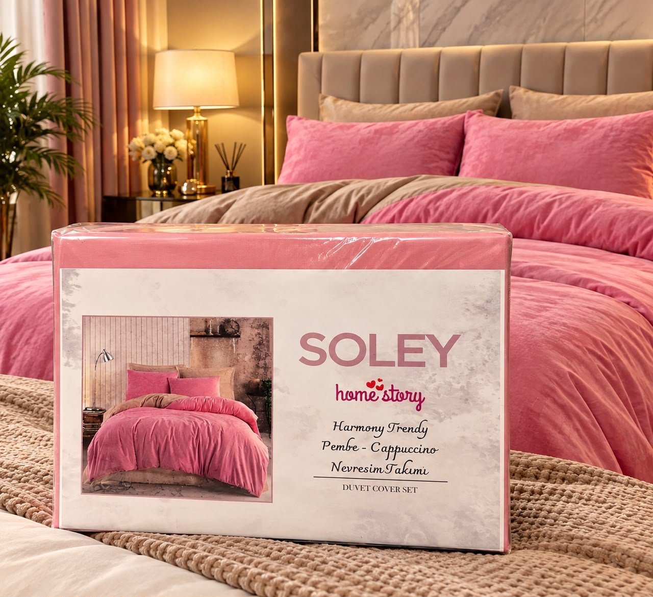 514fb90b-567c-4c2e-a0cf-eebb0ef8964f Parure de lit SOLEY Cappuccino – Image 1