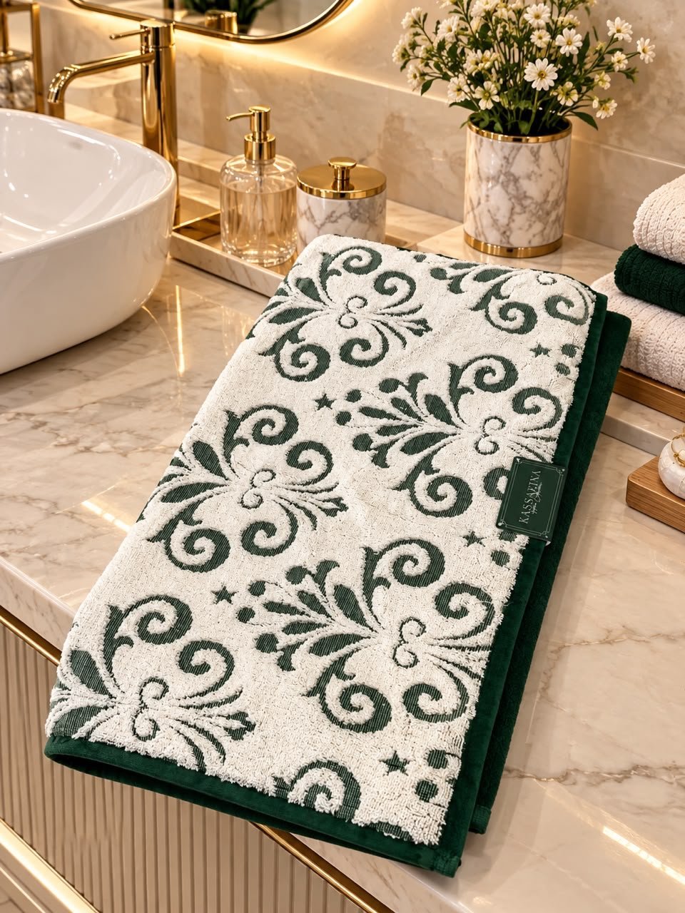 5f5c4598-252a-4d0d-a83f-9707231c5303-2 Serviette de bain mémo Green – Image 1
