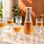 Ensemble aurevane carafe + 6 tasses