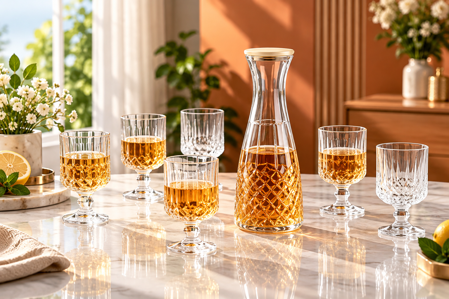 6fe890c2-e0f6-4f0a-a4b4-5ebc46e8d492-2 Ensemble aurevane carafe + 6 tasses – Image 1