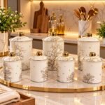 Bocaux de cuisine Wendy beige